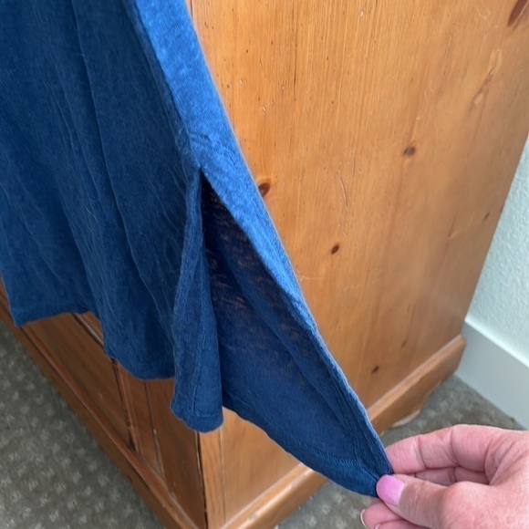 Eileen Fisher Navy Blue Tunic Top - Picture 3 of 7